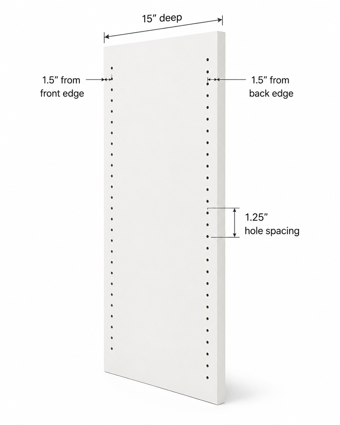 Closet Panel Half Drill